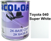 Базова автоемаль (металік) "Toyota 040 Super White ACOLOR" 1л