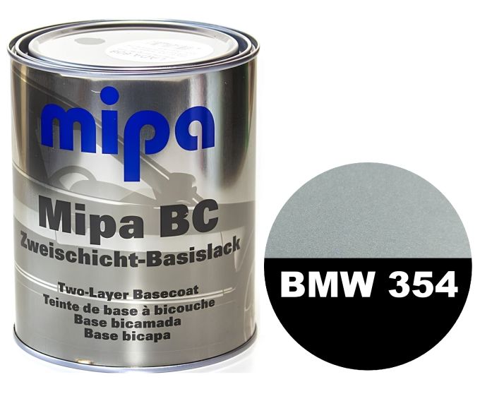 Базова автоемаль "Mipa 354 BMW Titansilber" 1л (металік) [Міпа БМВ 354 Титансільбер]
