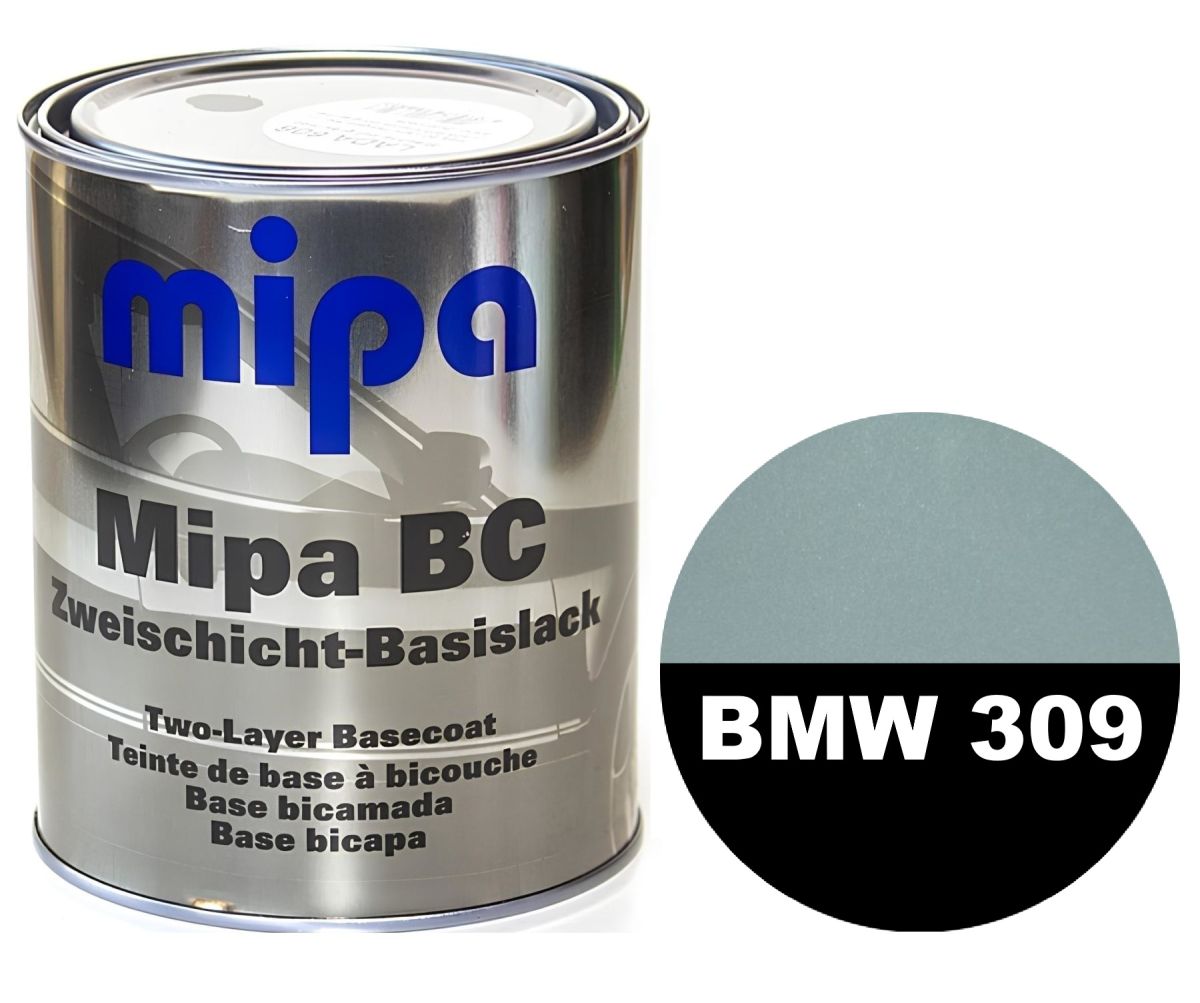 Базова автоемаль "Mipa 309 BMW Arkissilber" 1л (металік) [Міпа БМВ 309 Арктиссільбер]