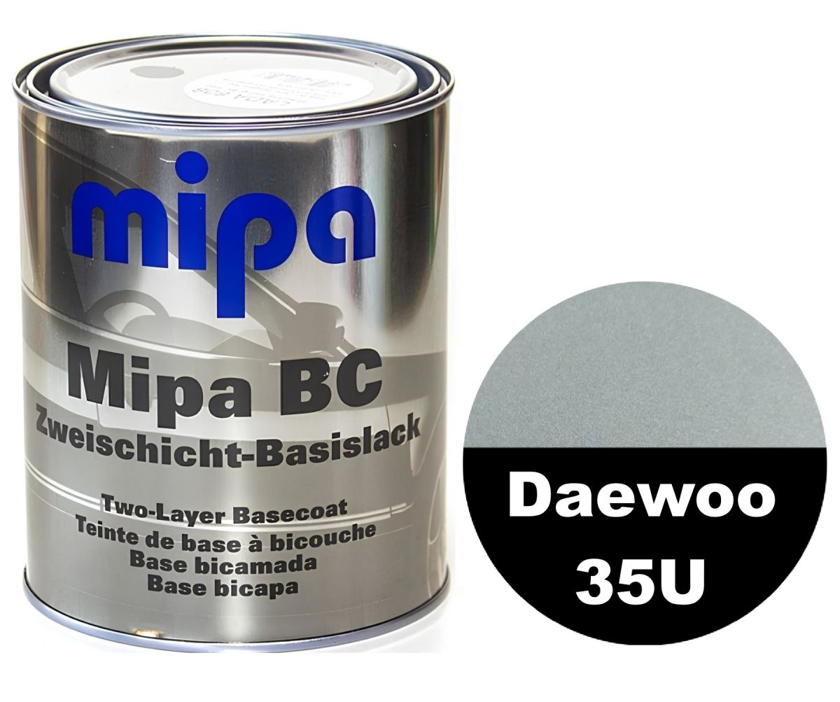 Базова автоемаль (металік) "Mipa Daewoo 35U Mint green" 1л [Міпа Део 35У Мінт Грін]