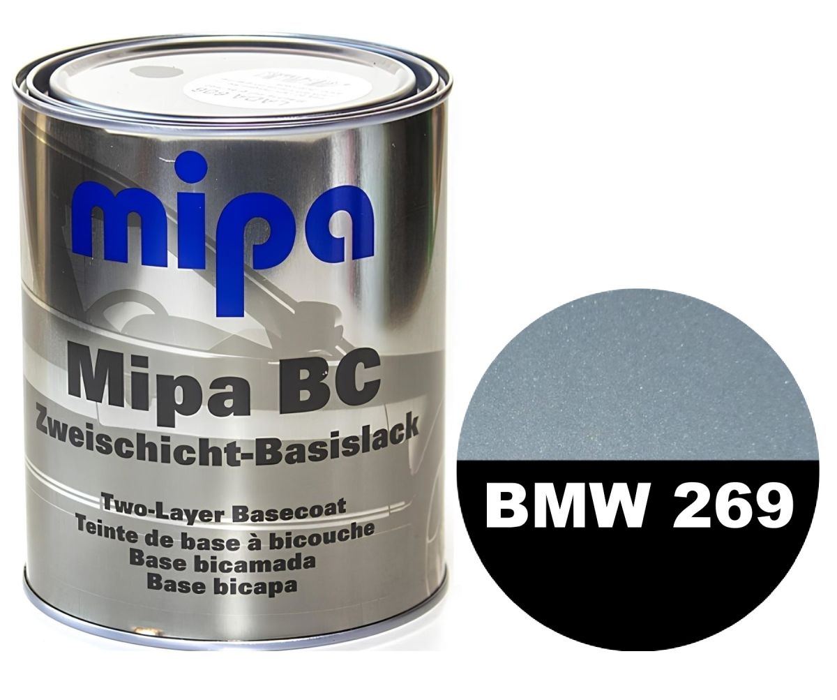 Базова автоемаль "Mipa 269 BMW Arktisgruen" 1л (металік) [Міпа Мерседес 269 Арктісгруен]