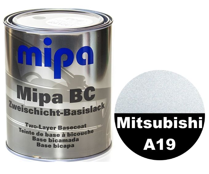 Базова автоемаль (металік) "Mipa Mitsubishi A19 Sterling silver" 1л [Міпа Мітсубісі А19 Стерлінг Сільвер]