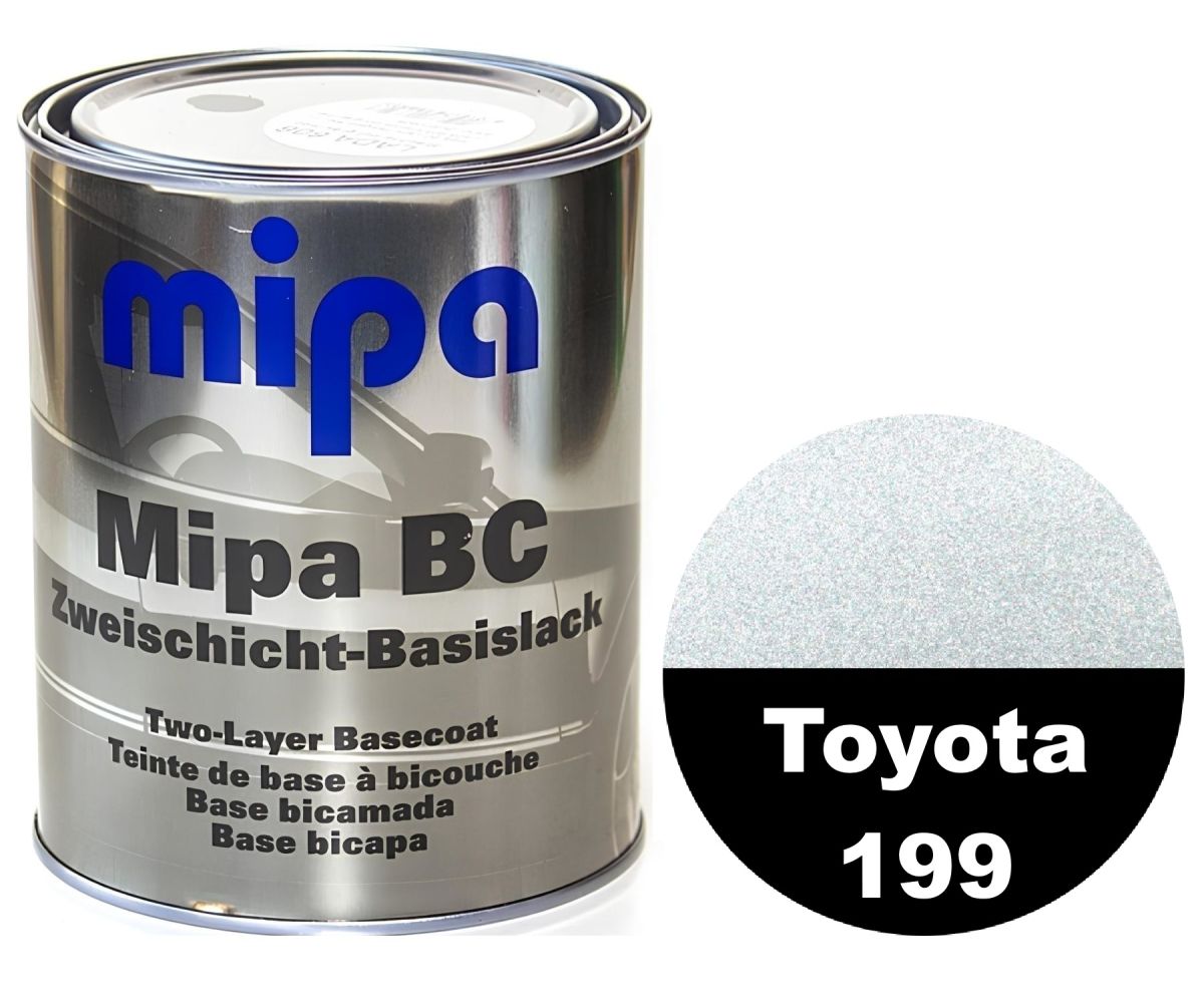 Базова автоемаль (металік) "Mipa Toyota 199 Silver" 1л [Міпа Тойота 199 Сільвер]