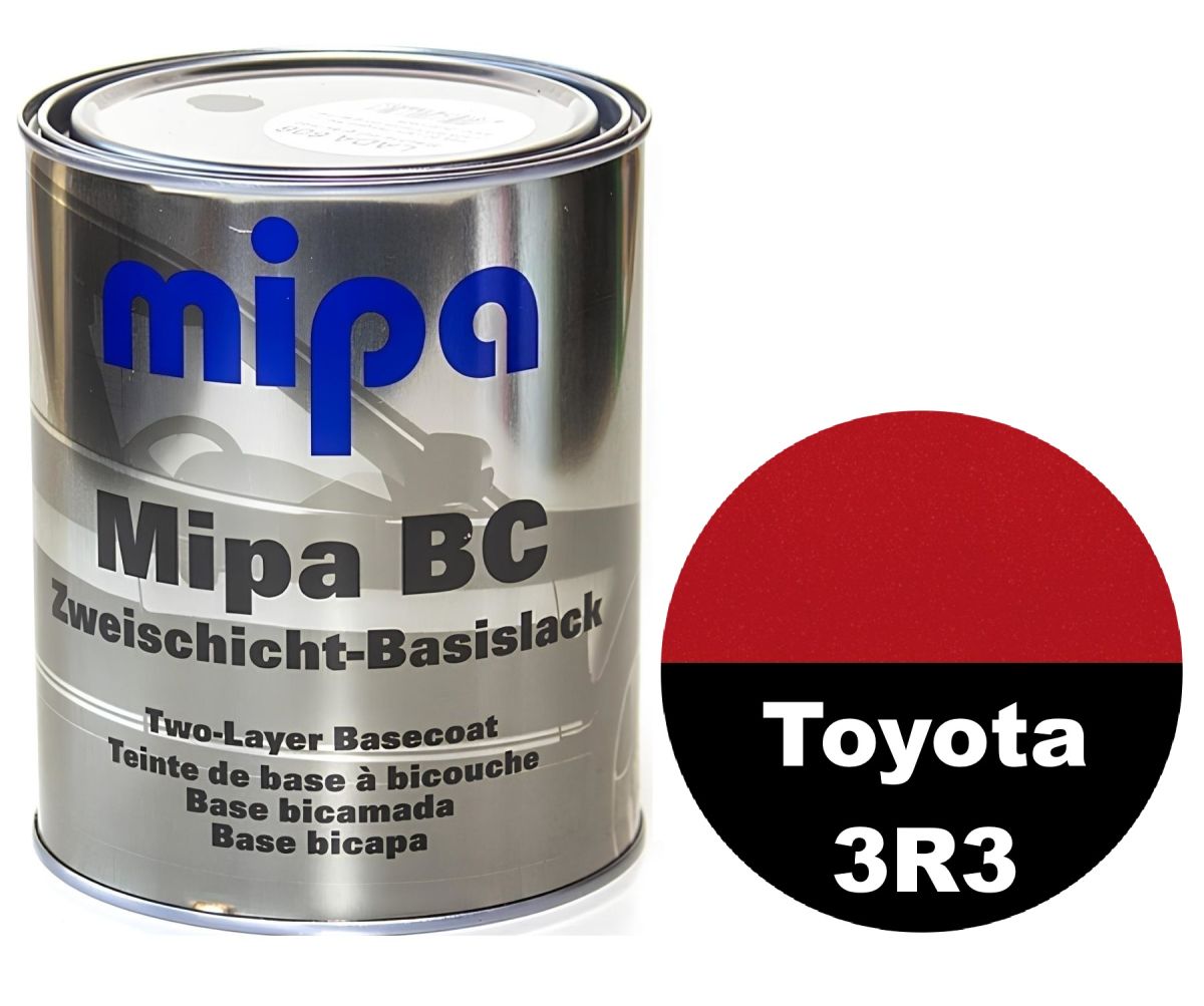 Базова автоемаль (металік) "Mipa Toyota 3R3 Barcelona Red" 1л [Міпа Тойота 3Р3 Барселона Ред]