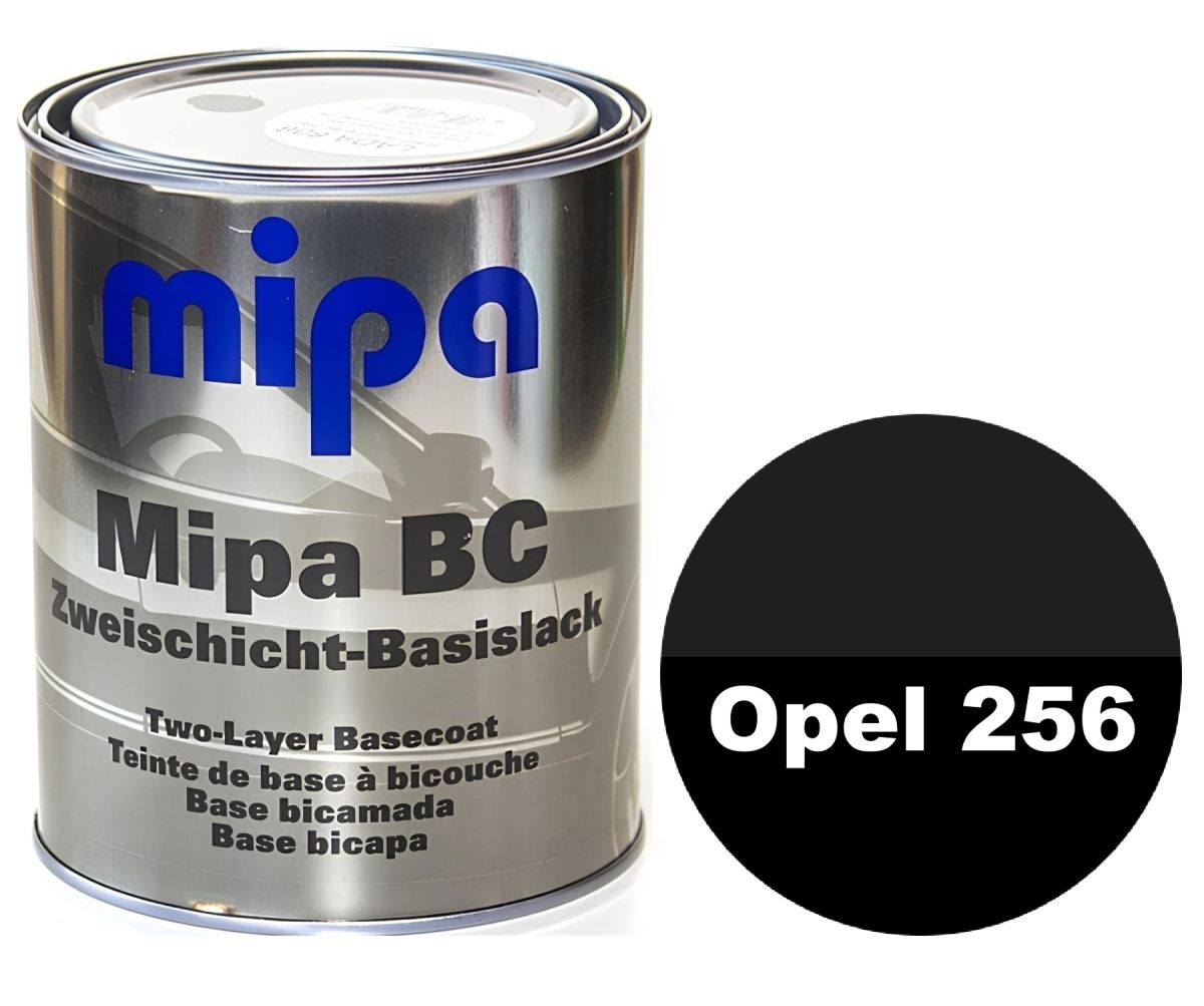 Базова автоемаль (металік) "Mipa Opel 256 Schwarz" 1л [Міпа Опель 256 Шварц]