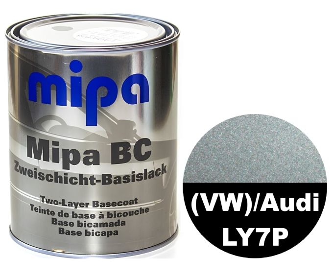 Базова автоемаль (металік) "Mipa Volkswagen/Audi (VW) LY7P Titan" 1л [Міпа Фольксваген/Ауді ЛІ7П Титан]