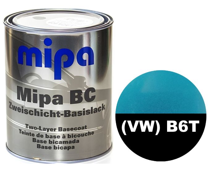 Базова автоемаль (металік) "Mipa Volkswagen (VW) B6T Tuerkis met" 1л [Міпа Фольксваген Б6Т Туркіс мет]