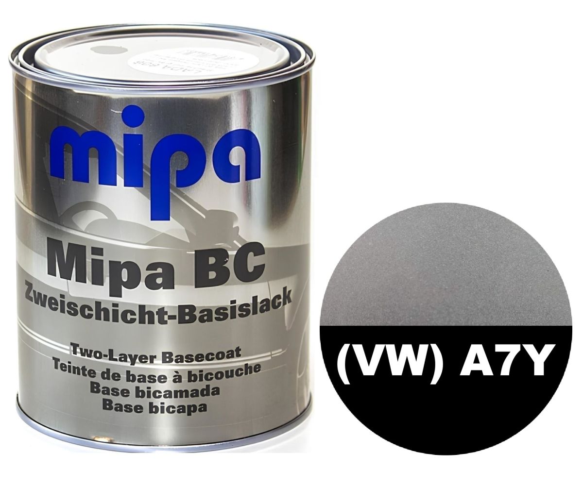 Базова автоемаль (металік) "Mipa Volkswagen (VW) A7Y Zinngrau" 1л [Міпа Фольксваген А7И Зіннграу]