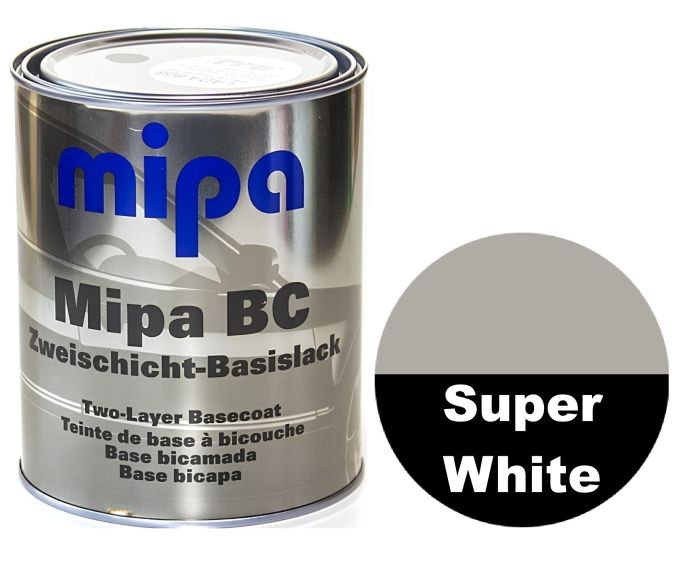 Базова автоемаль (металік) "Mipa Super White" 1л [супер Біла]