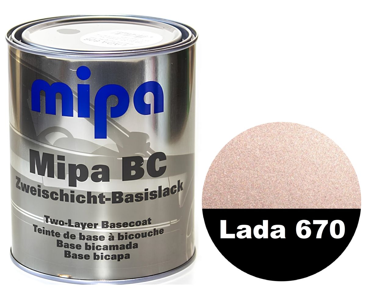Базова автоемаль (металік) "Mipa 670 сандалова" 1л [Міпа 670 Сандал]