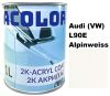 Автоемаль акрилова "Volkswagen/Audi (VW) L90E Alpinweiss, ACOLO" (1л) [Аколор]