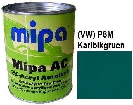 Автоемаль акрилова "(VW) P6M Volkswagen Karibikgruen Mipa" 1л [Міпа Фольксваген П6М Карібігруен]
